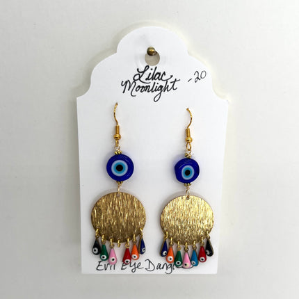 Evil Eye Circle Dangles