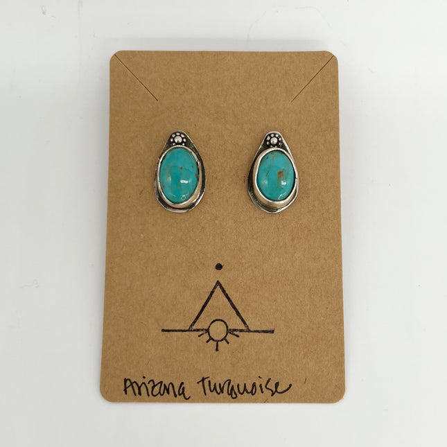 Arizona Turquoise with Flower Earrings