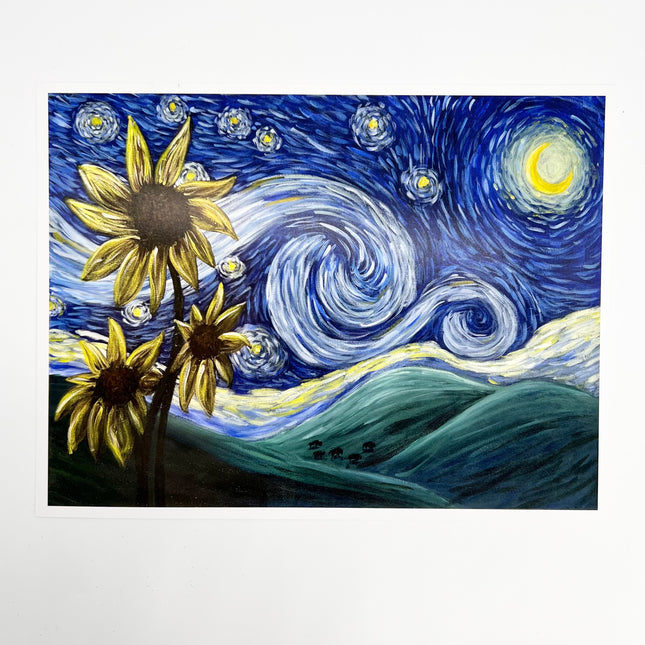 5" x 7" Flint Hills Starry Night