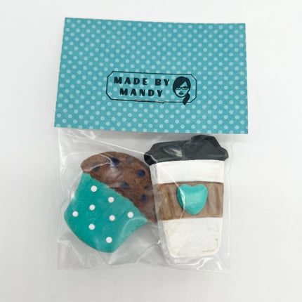 Muffin & Coffee Magnet Set