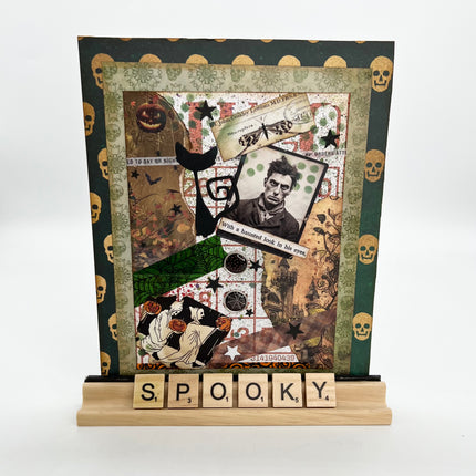 SPOOKY Scrabble Collage