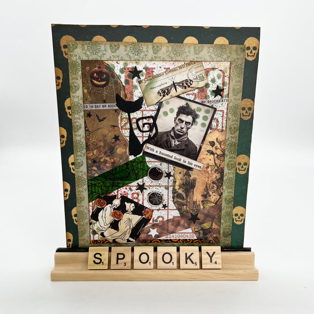 SPOOKY Scrabble Collage