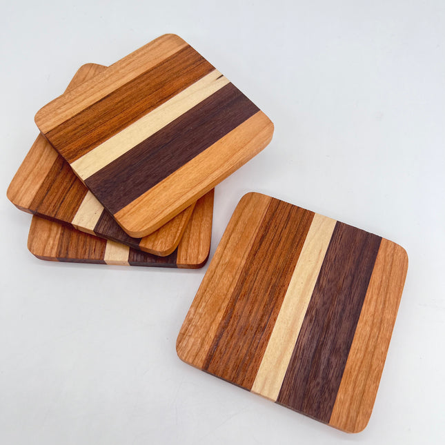 3 | Hard Wood Coaster Set