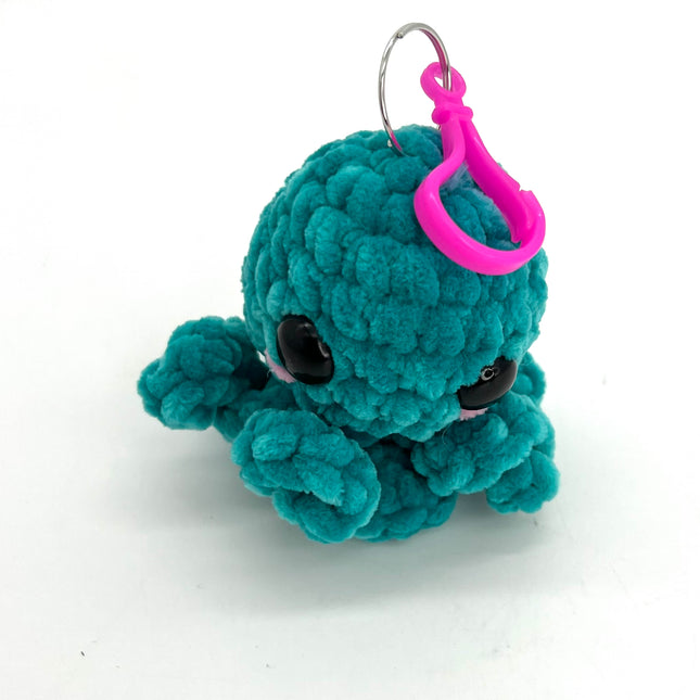 Teal Octopus Keychain