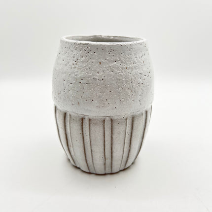 01 | Small White Stripe Vase