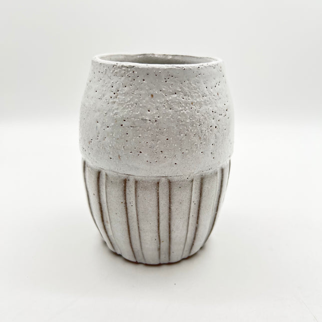 01 | Small White Stripe Vase