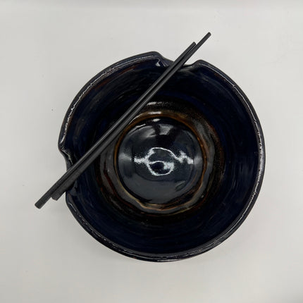 11-Blue & Brown Ramen Bowl
