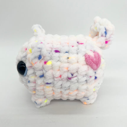 Valentine Loaf Cat - White