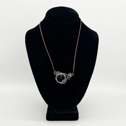 Sodalite & Copper Octopus Necklace