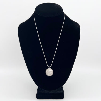 Domed Nickel Necklace