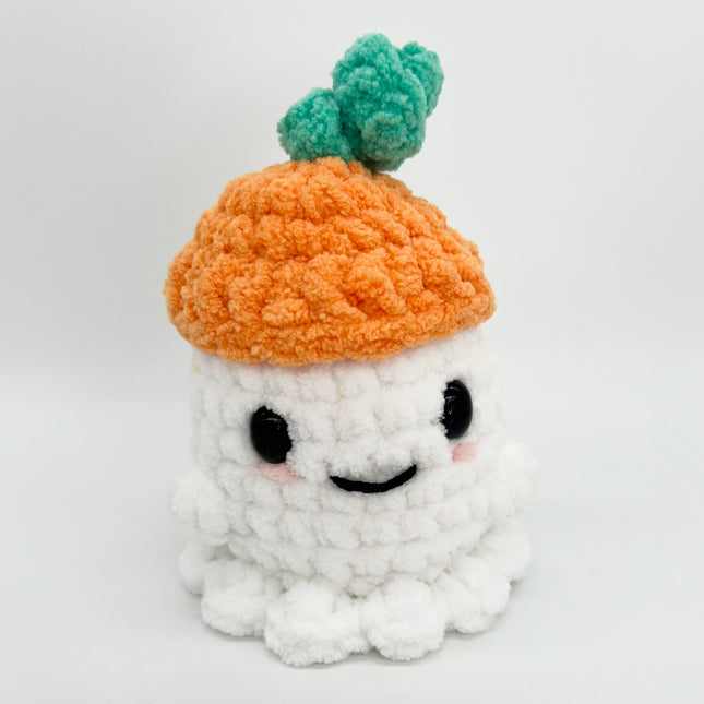 Ghost with Pumpkin Hat