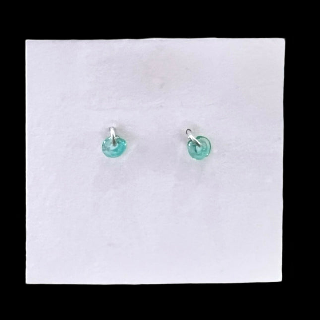 Green Li'l Donut Earrings