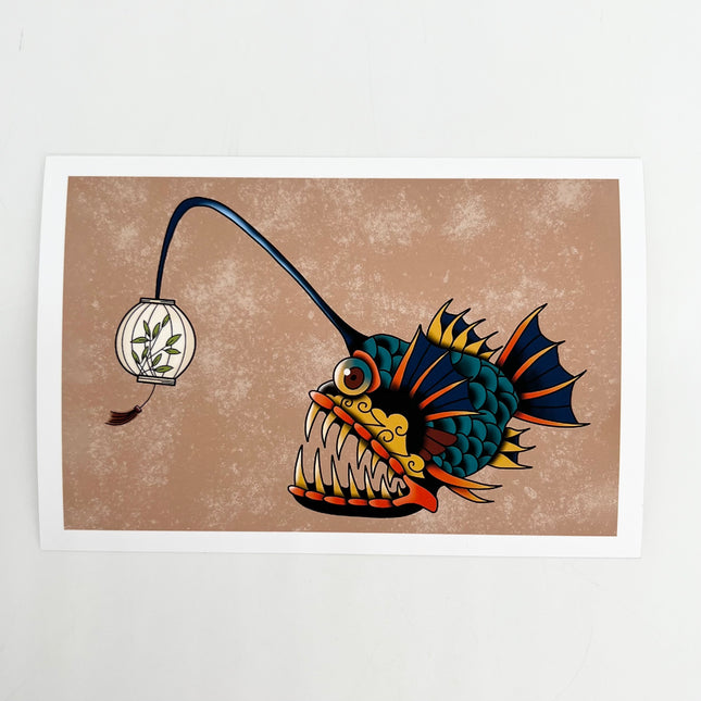 Lantern Fish Print - 4" x 6"
