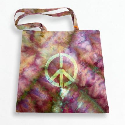 Peace Purple & Gold Tote