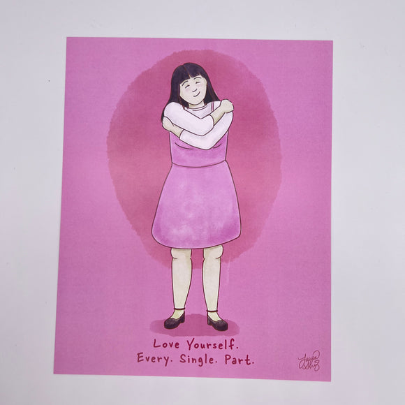 Hug Print- Pink