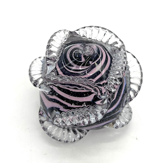 Rose -Black & Pink Swirl