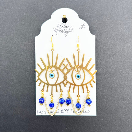 Lapis Lazuli Eye Dangles