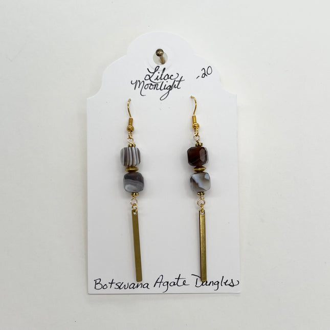 02 | Botswana Agate Dangles