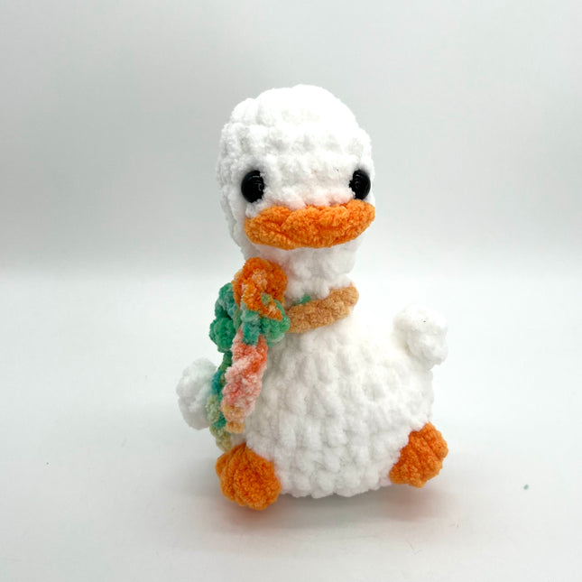 Silly Goose-Green/Peach Bow