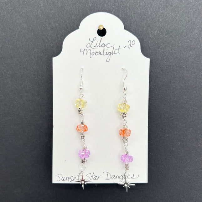 Sunset Star Dangles