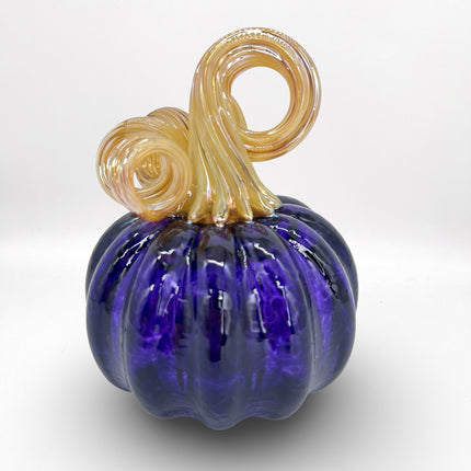 Purple with Gold Stem Medium Pumpkin