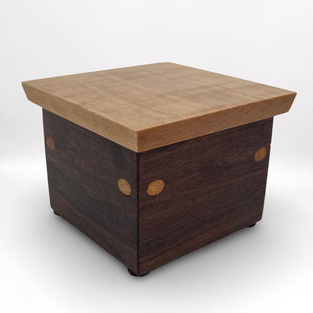 Walnut Box with Maple Top