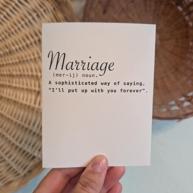 Marriage Card