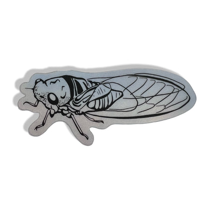 Silver Cicada Sticker