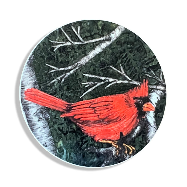 Cardinal Sticker - Round