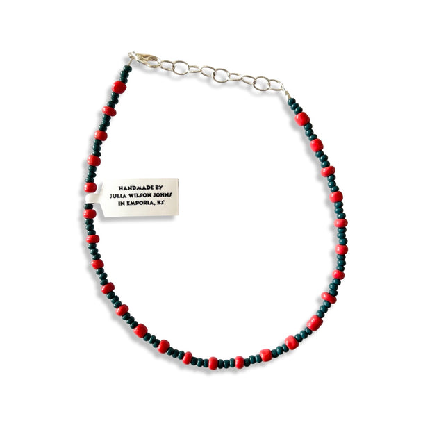 Red & Gray Anklet
