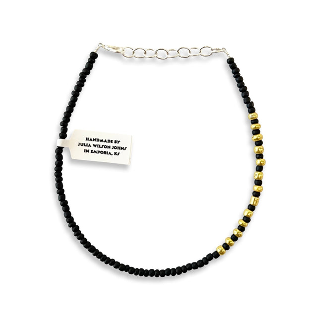 Black & Gold Anklet