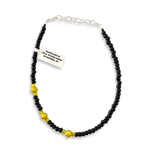 Black with Gold Pops Anklet