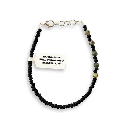 Black with Stone Pops