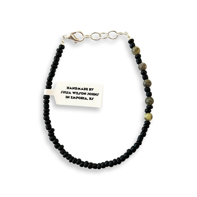 Black with Stone Pops