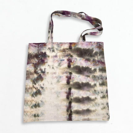 Tie Dyed Tote - Green, Grey, Maroon