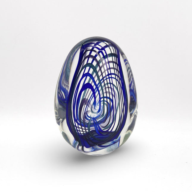 Paperweight - Blue Swirl