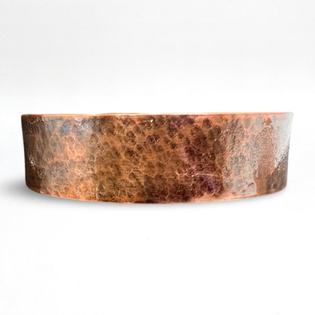 Hammered Brass 5/8" Wide Bangle