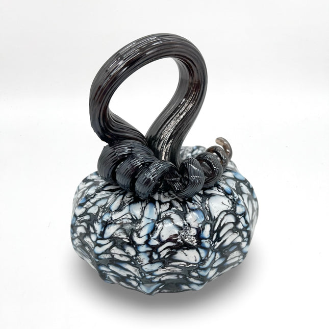 Mini Black & White Speckled Pumpkin