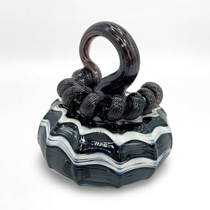 Mini Black & White Swirl Pumpkin
