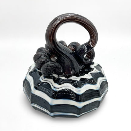 Mini Black & White Swirl Pumpkin
