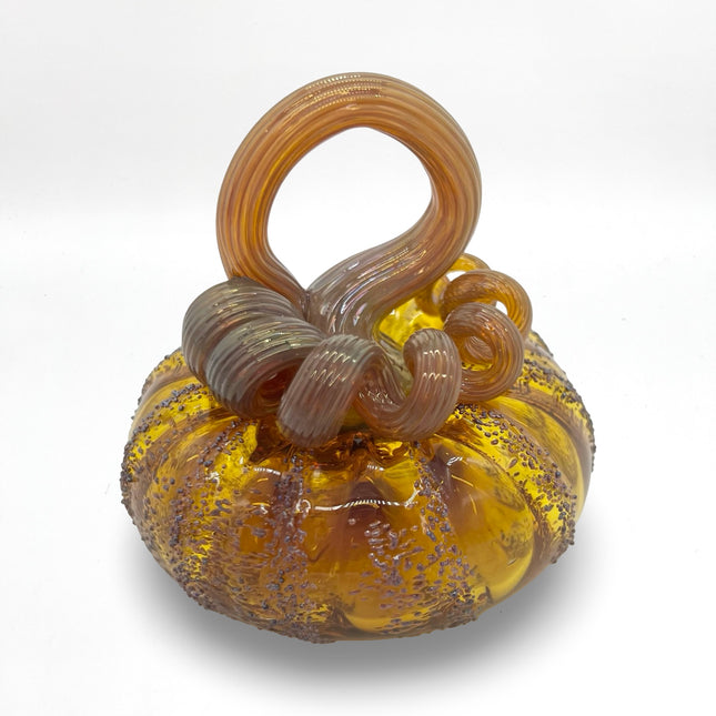 Mini Dark Honey Textured Pumpkin