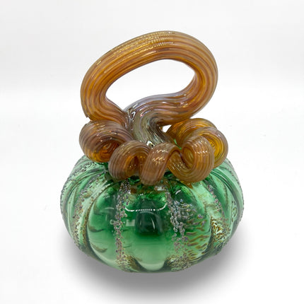 Mini Green Textured Pumpkin