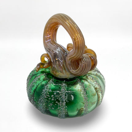 Mini Green Textured Pumpkin