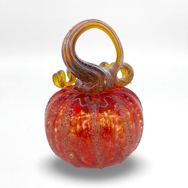 Medium Red Textured Pumpkin