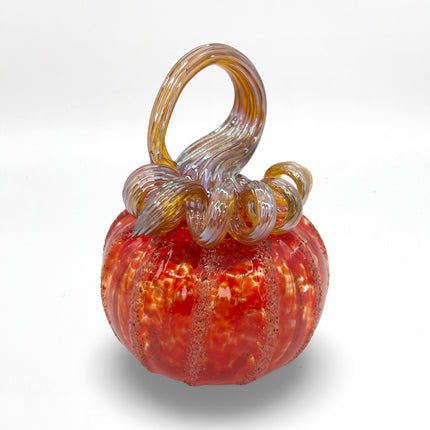 Medium Red Textured Pumpkin