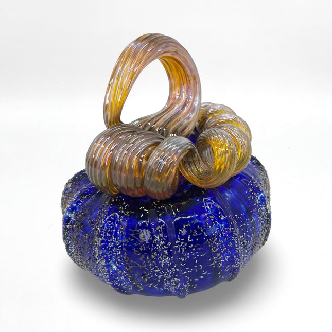 Medium Cobalt Textured Pumpkin