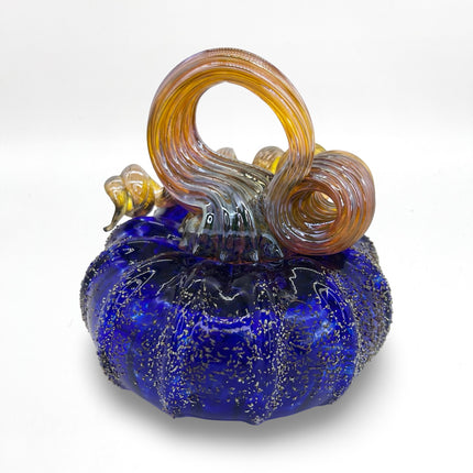 Medium Cobalt Textured Pumpkin