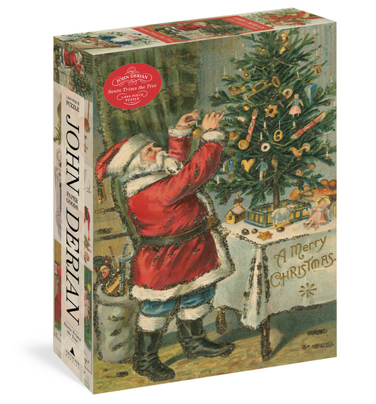 John Derian Paper Goods: Santa Trims Tree Puzzle