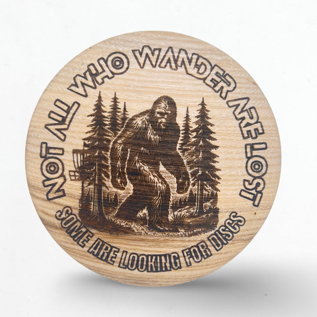 Not All Who Wander Ash Disc Golf Marker