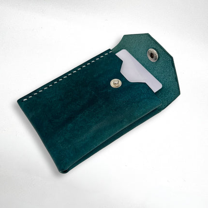Teal Folded Card Wallet